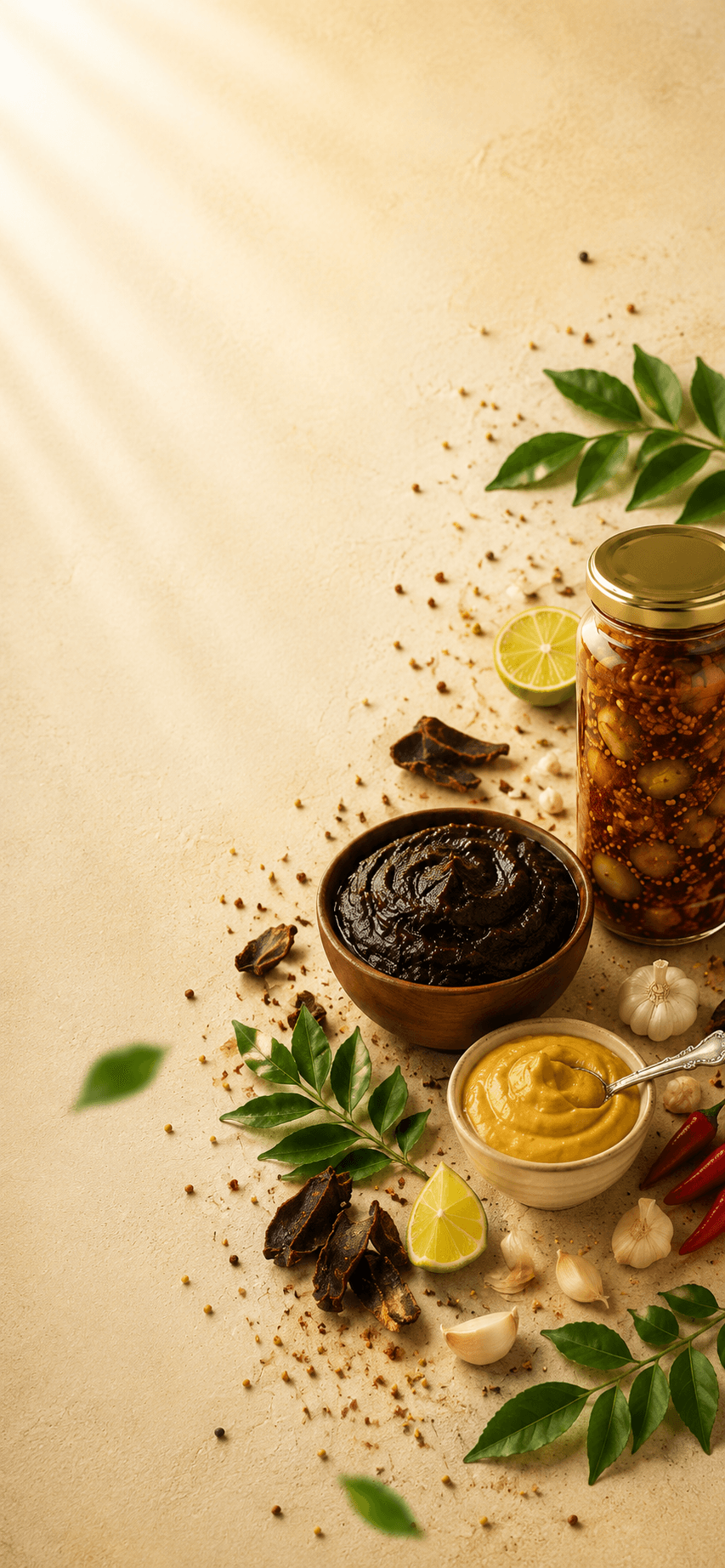Traditional Sri Lankan condiments