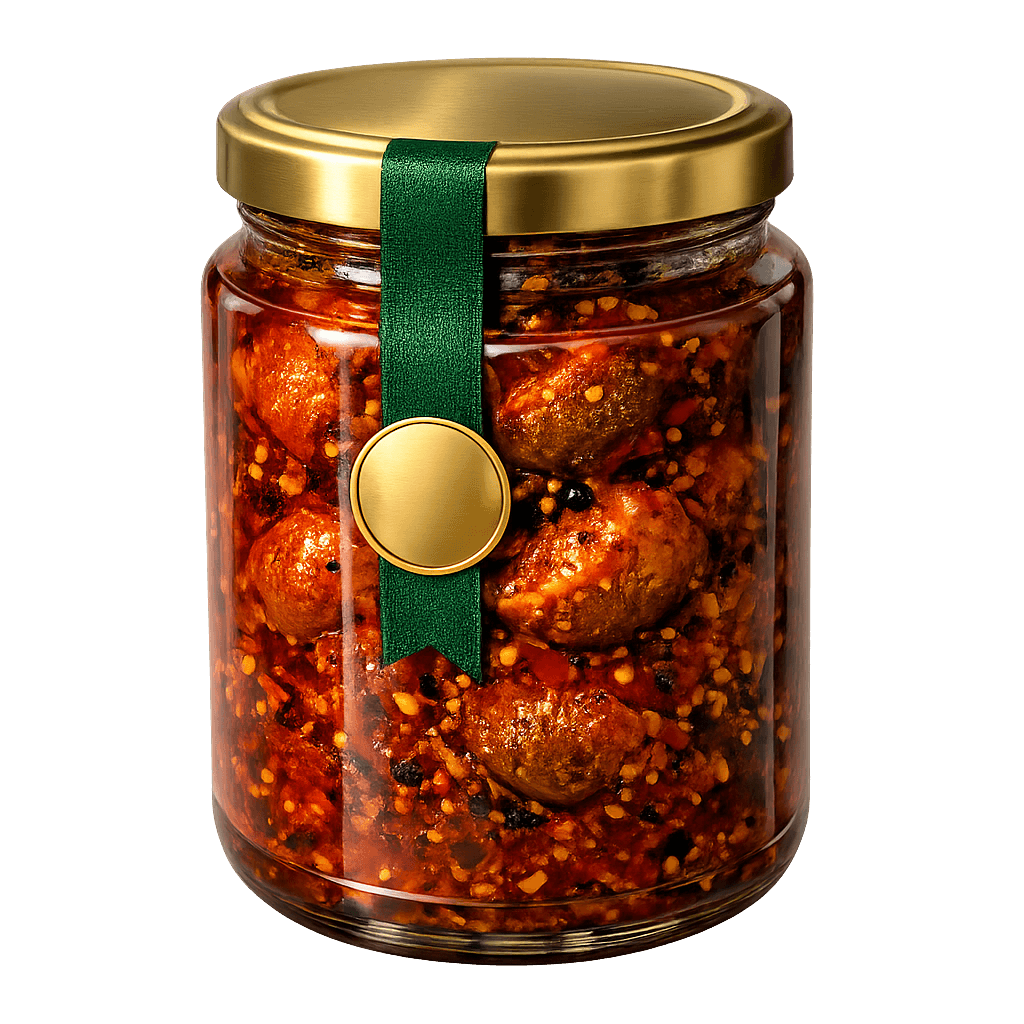 Sesatha artisan lime pickle jar